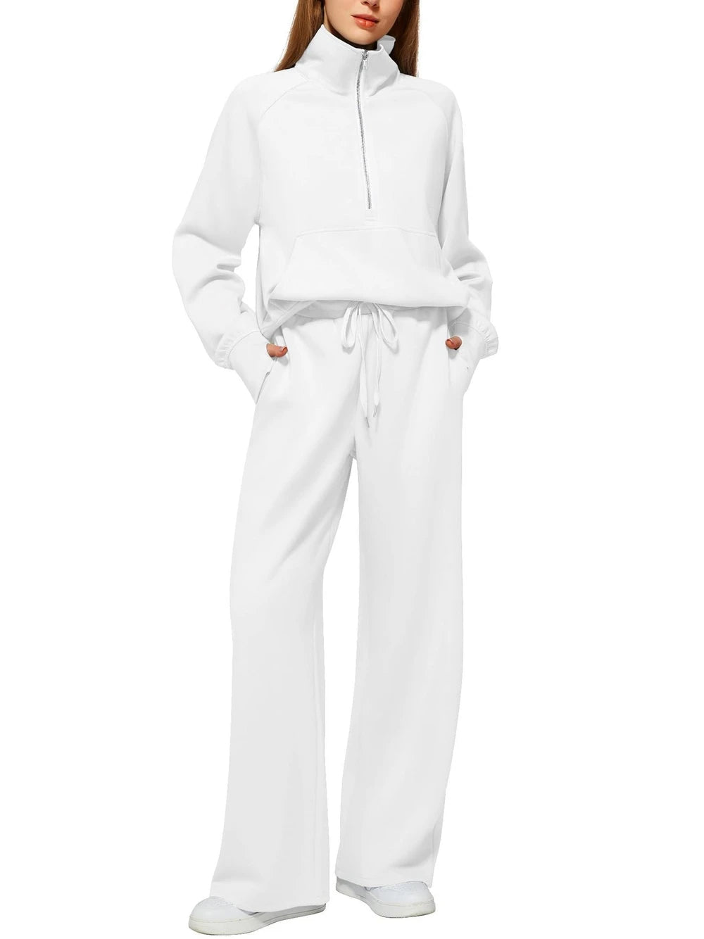 Women's 2-Piece Chic Ribbed Silk-Like Matching Outfit Set
