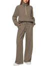 Women's 2-Piece Chic Ribbed Silk-Like Matching Outfit Set