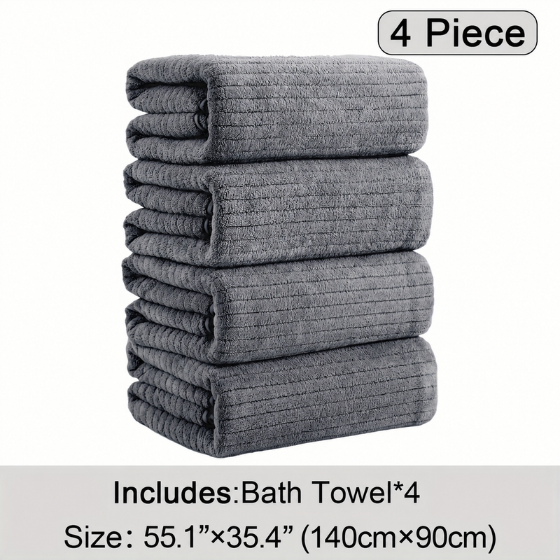 Thickened Coral Fleece Bath Towel