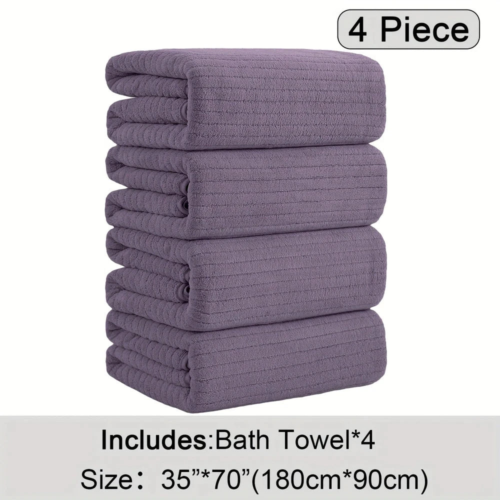 Thickened Coral Fleece Bath Towel