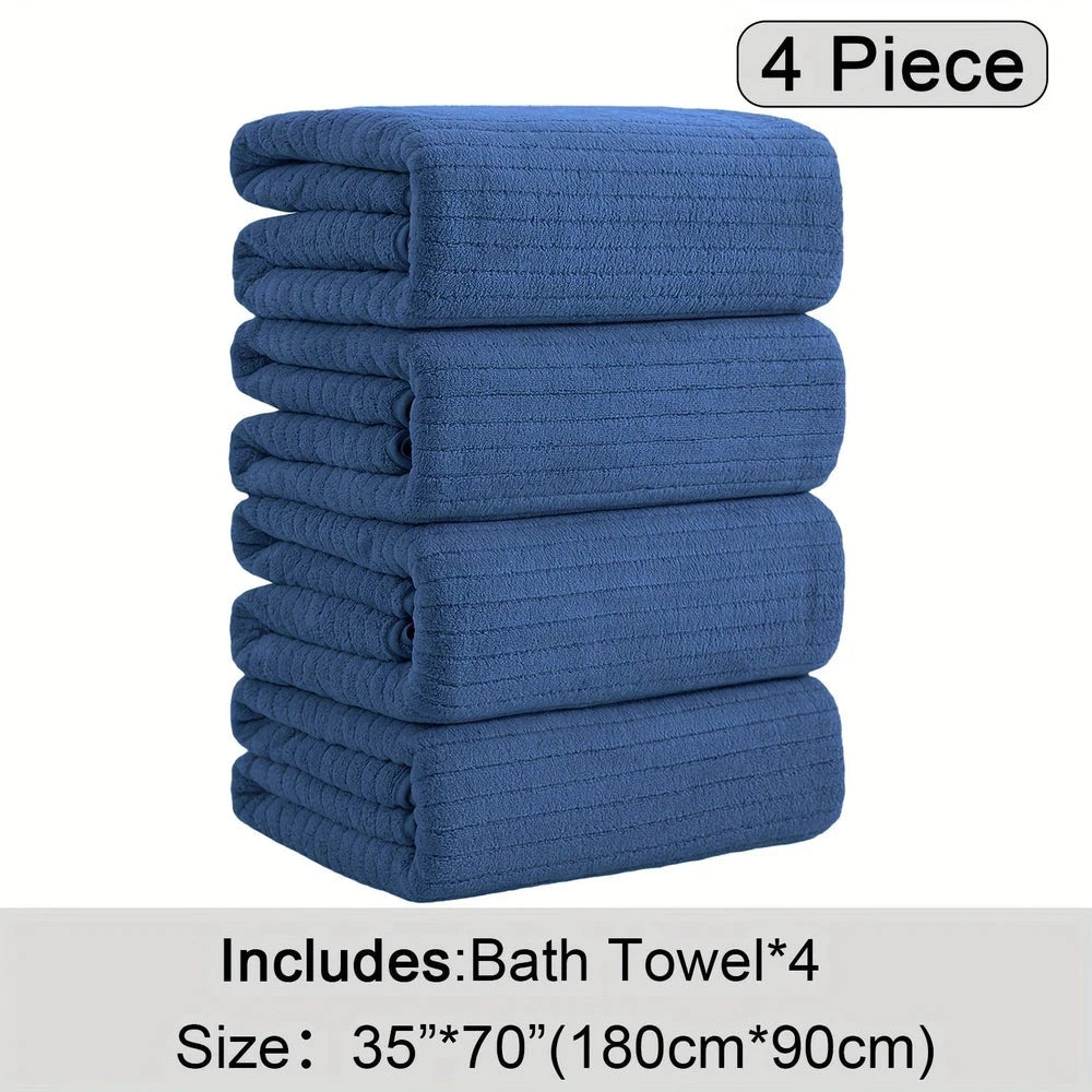 Thickened Coral Fleece Bath Towel