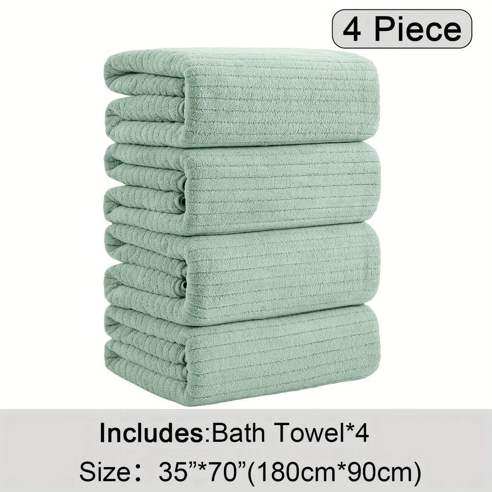 Thickened Coral Fleece Bath Towel