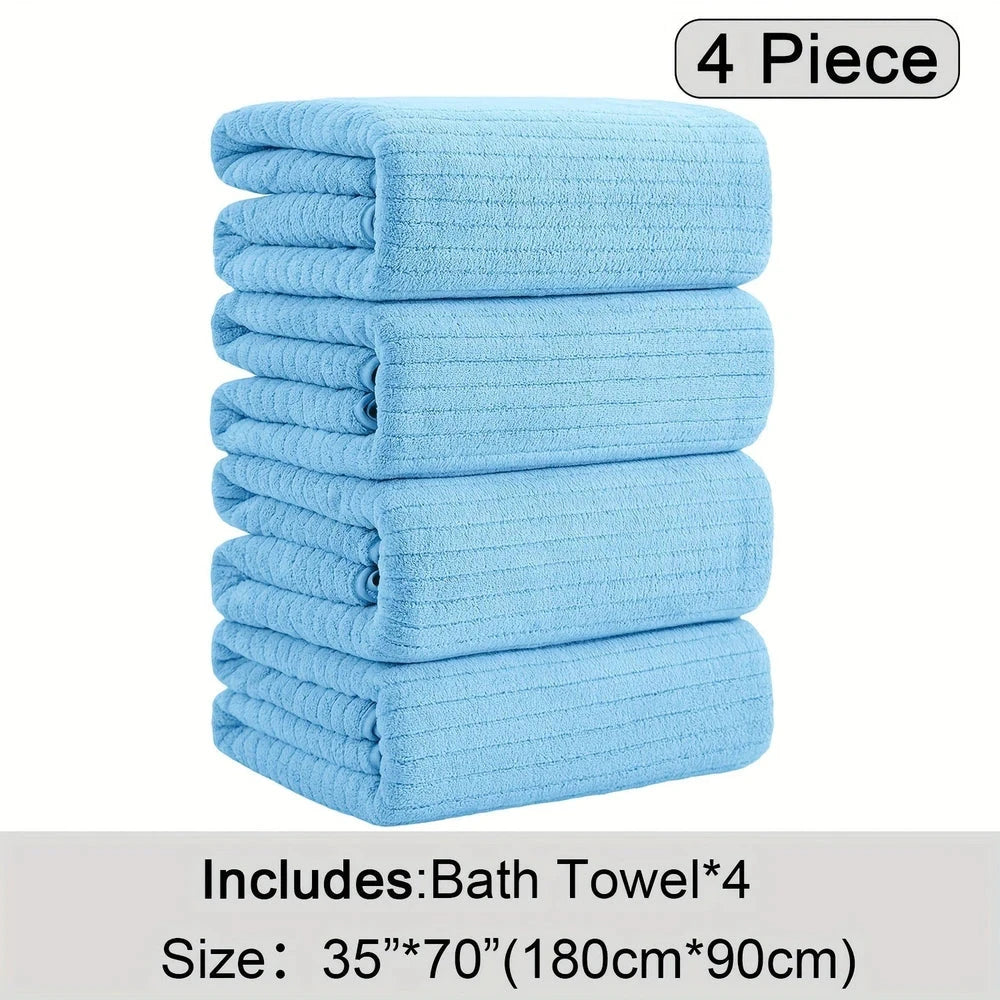 Thickened Coral Fleece Bath Towel