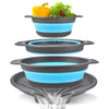 Collapsible Colander Set with Self-Draining Base