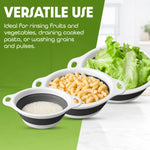 Collapsible Colander Set with Self-Draining Base