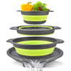 Collapsible Colander Set with Self-Draining Base