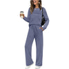 Women’s Crew-Neck Top & Drawstring Trousers Set