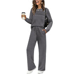 Women’s Crew-Neck Top & Drawstring Trousers Set