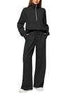 Women's 2-Piece Chic Ribbed Silk-Like Matching Outfit Set