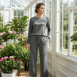 Women’s Crew-Neck Top & Drawstring Trousers Set