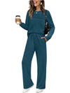 Women’s Crew-Neck Top & Drawstring Trousers Set