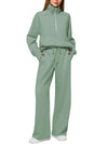 Women's 2-Piece Chic Ribbed Silk-Like Matching Outfit Set