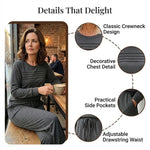 Women’s Crew-Neck Top & Drawstring Trousers Set