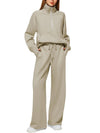 Women's 2-Piece Chic Ribbed Silk-Like Matching Outfit Set