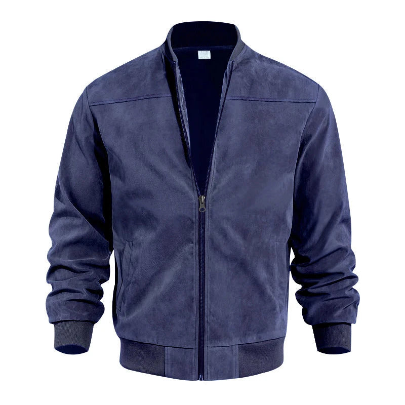 Classic Suede Bomber Jacket