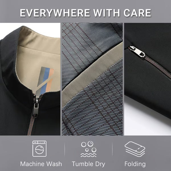 💥Men's Standing Collar Zipper Casual Jacket🔥BUY 2 FREE SHIPPING