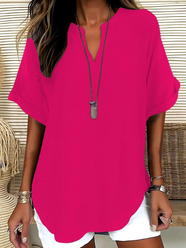 Everyday Notched Neck Top