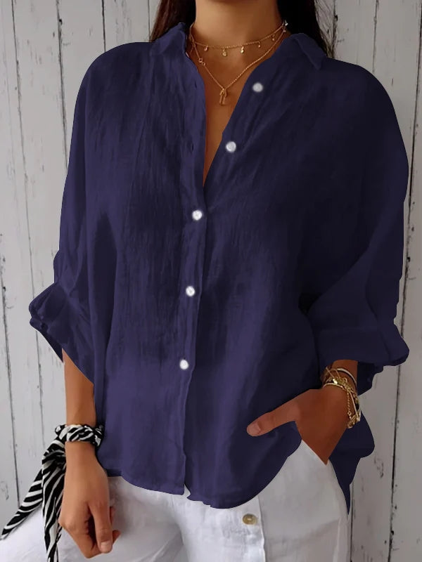 Everyday Tie-Back Lightweight Comfort Blouse