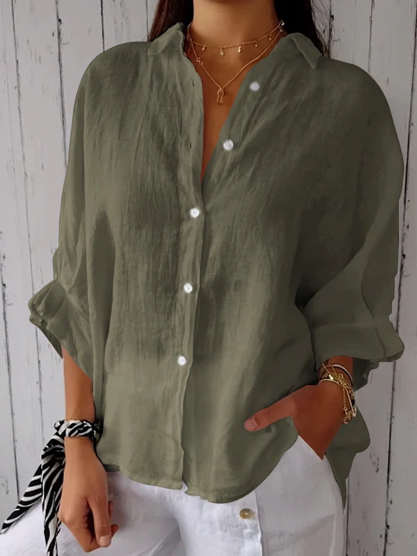 Everyday Tie-Back Lightweight Comfort Blouse