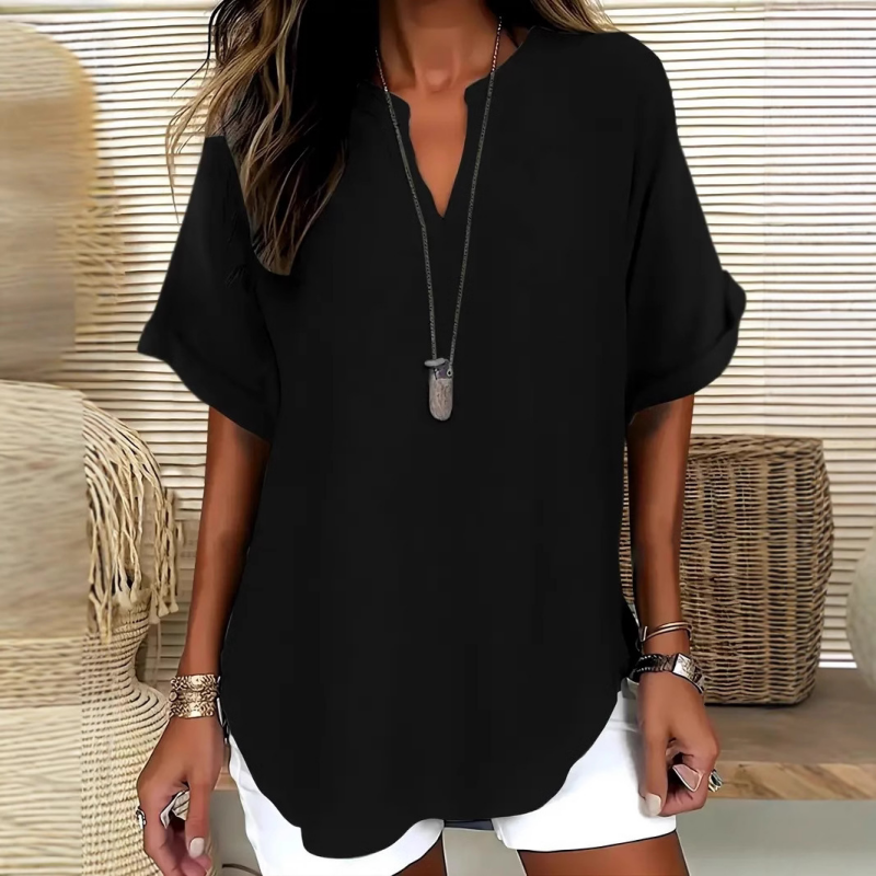 Everyday Notched Neck Top