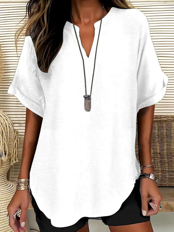 Everyday Notched Neck Top