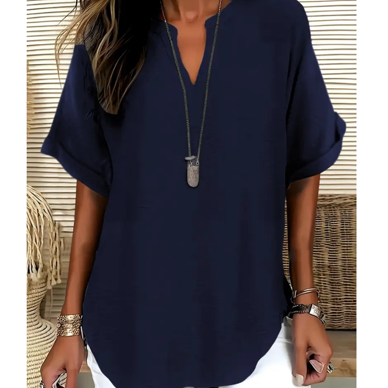 Everyday Notched Neck Top