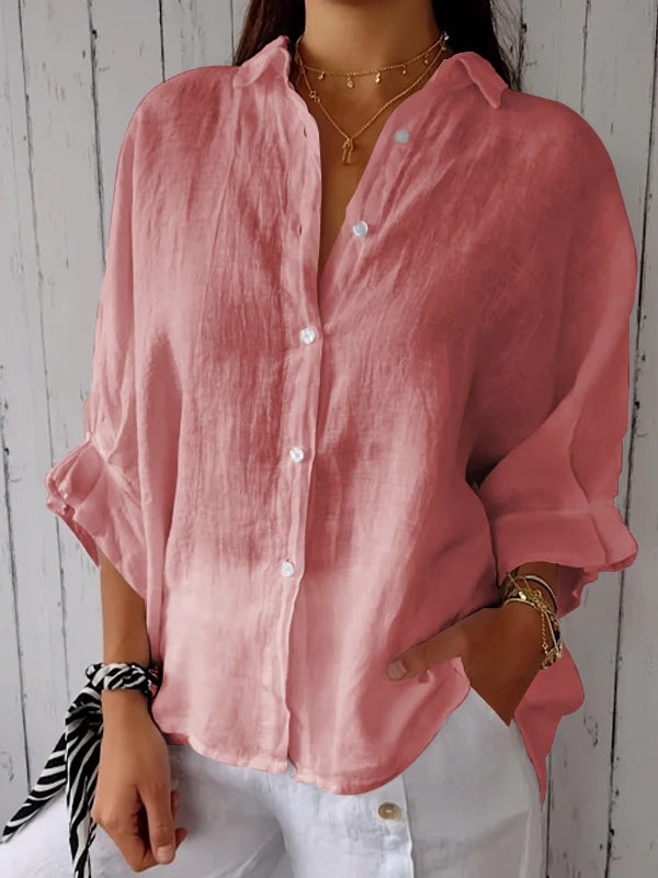 Everyday Tie-Back Lightweight Comfort Blouse