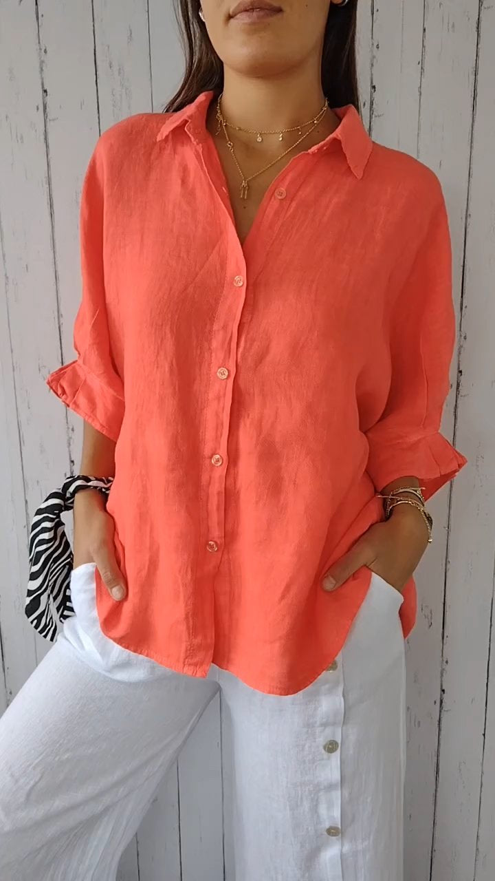 Everyday Tie-Back Lightweight Comfort Blouse