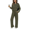 Women’s Crew-Neck Top & Drawstring Trousers Set