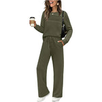 Women’s Crew-Neck Top & Drawstring Trousers Set