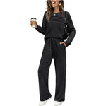 Women’s Crew-Neck Top & Drawstring Trousers Set