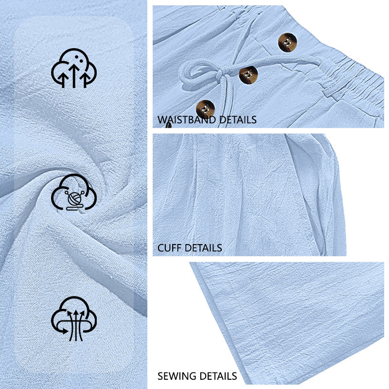 ⏳Limited-time 50% off⏰Men's Loose Fit Casual Relaxed Fit LightweightLinen Pants